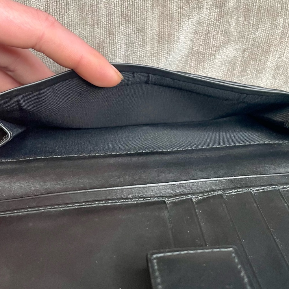 Christian Dior Oblique Vintage Saddle Wallet in Black - Excellent Condition! - Picture 13 of 16